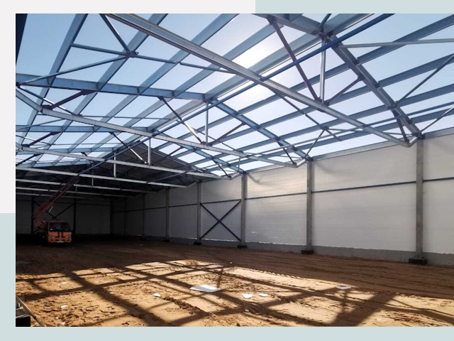 Строительство сенохранилищ в Красном Сулине