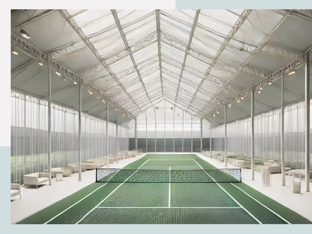 Строительство теннисных кортов в Красном Сулине