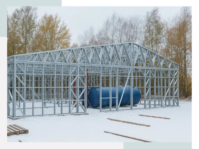 Металлические ангары в Красном Сулине