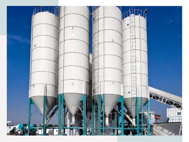 Строительство цементных силосов в Красном Сулине