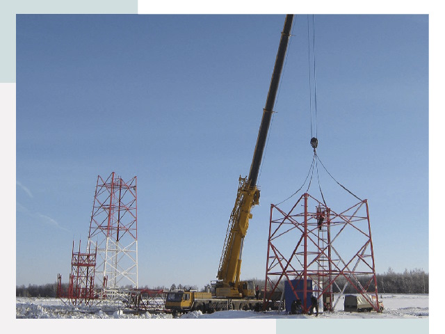 Монтаж вышек связи в Красном Сулине