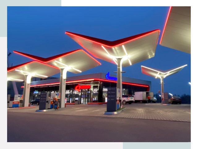 Навесы для АЗС в Красном Сулине
