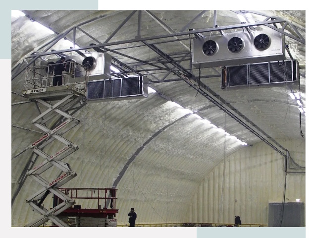 Оснащение ангаров в Красном Сулине