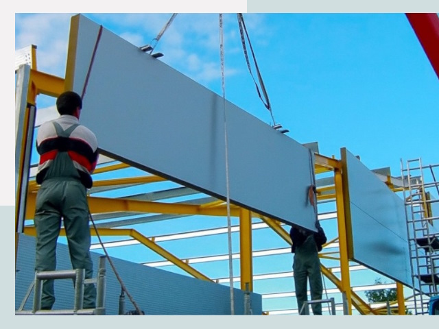 Монтаж сэндвич-панелей в Красном Сулине от 612 руб.