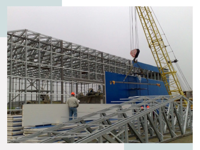 Монтаж ангаров в Красном Сулине