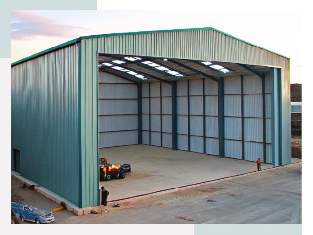 Строительство ангаров в Красном Сулине